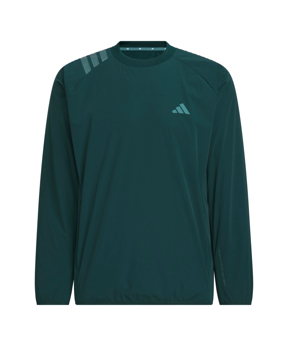 adidas ゴルフウェア ネイビー 長袖シャツ ストライプ アディダス(adidas) ゴルフウェア 長袖シャツ 3ストライプス