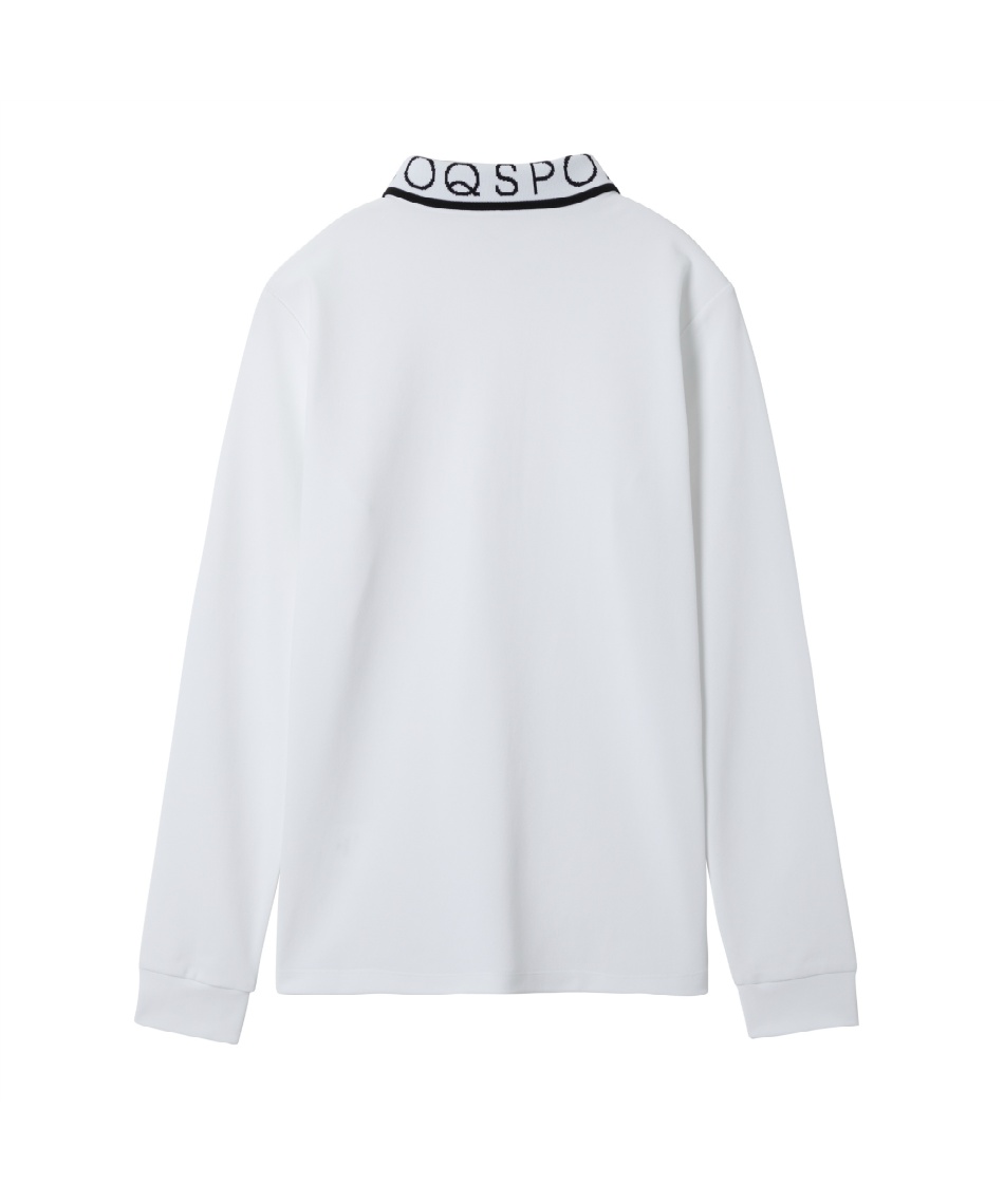 ルコックスポルティフ ゴルフ 長袖ポロシャツ【ホワイト/LL】新品！ le coq sportif GOLF ルコックスポルティフ ゴルフ メンズ ウェア 地柄