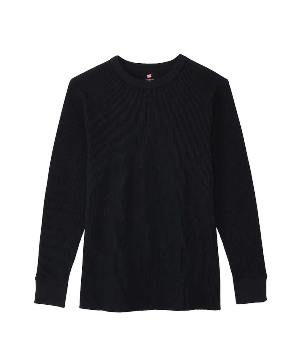 ヘインズ(Hanes) ゴルフ アンダーウェア 長袖 サーマルトップ クルー