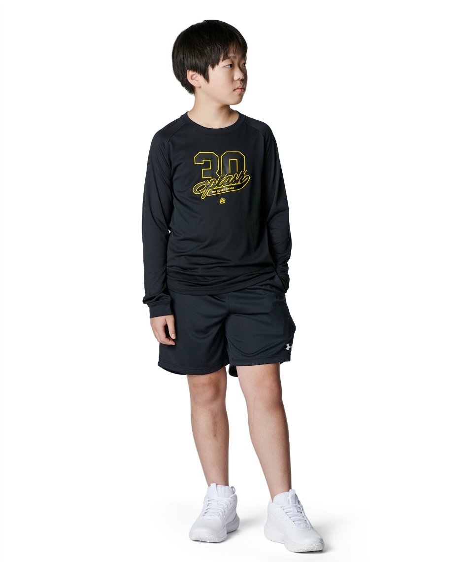 アンダーアーマー(UNDER ARMOUR) バスケットボール 長袖シャツ カリー テック グラフィック ロングスリーブ Tシャツ ...