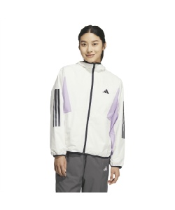 獲得ポイント72pt 6% OFF/SALE 【送料無料】アディダス(adidas) ウインドブレーカー ジャケット TEAM 3S ウーブンジャケット KA0934 NCX84 レディース WH/LV O