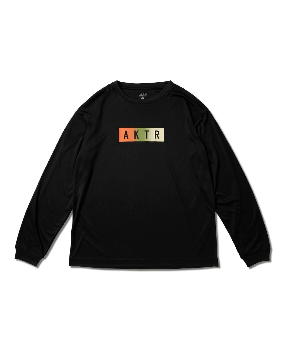 l|Cg60pt yzAN^[(AKTR) oXPbg{[ Vc FADE BOX LOGO L/S SPORTS TEE 225-020005 Y BLACK M