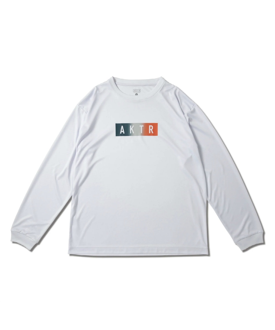 l|Cg60pt yzAN^[(AKTR) oXPbg{[ Vc FADE BOX LOGO L/S SPORTS TEE 225-020005 Y WHITE M