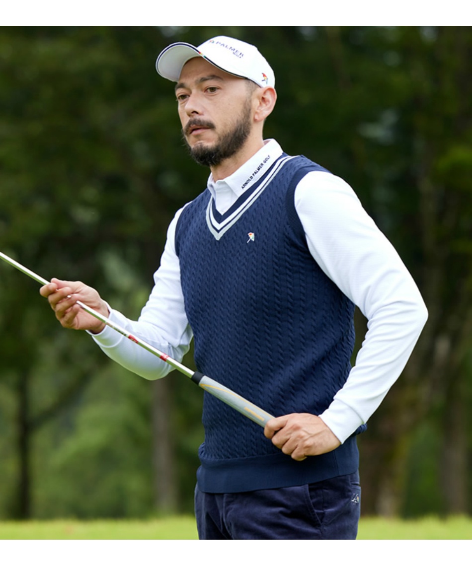 アーノルドパーマー(arnold palmer) ゴルフウェア ニットベスト V
