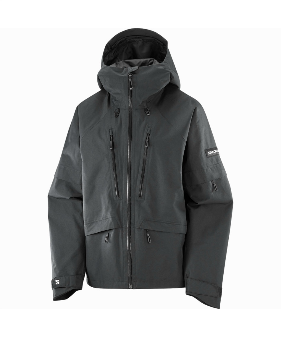 sun　ルルレモンオールジップジャケット黒 サロモン(SALOMON) スキーウェア ジャケット ヴェノム フルジップ