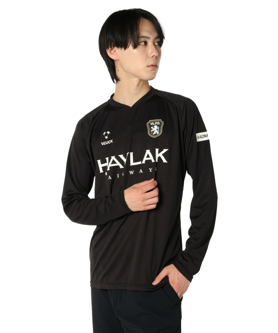 ブラック(VLUCK) サッカーウェア プラクティスシャツ 長袖 定番