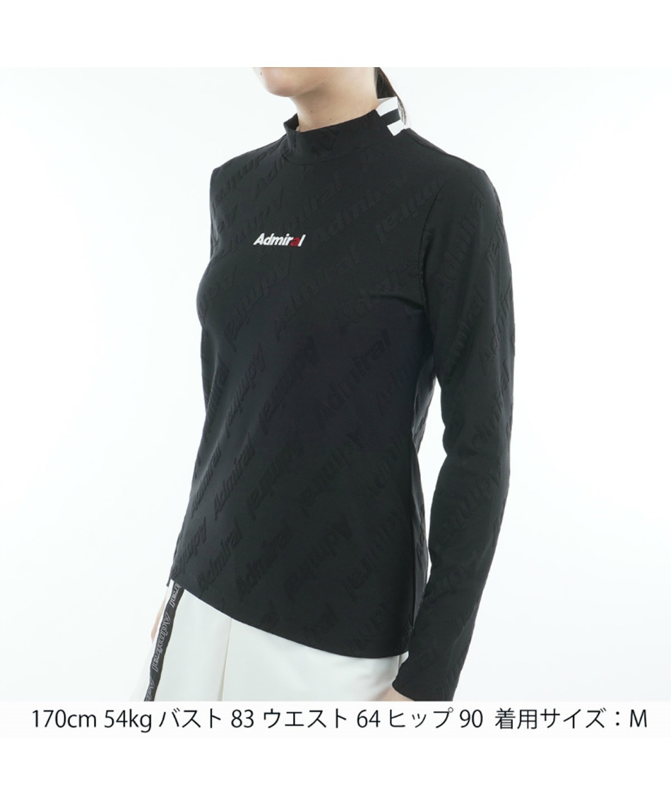□ アドミラル(Admiral) ゴルフウェア 長袖シャツ ロゴストレッチ