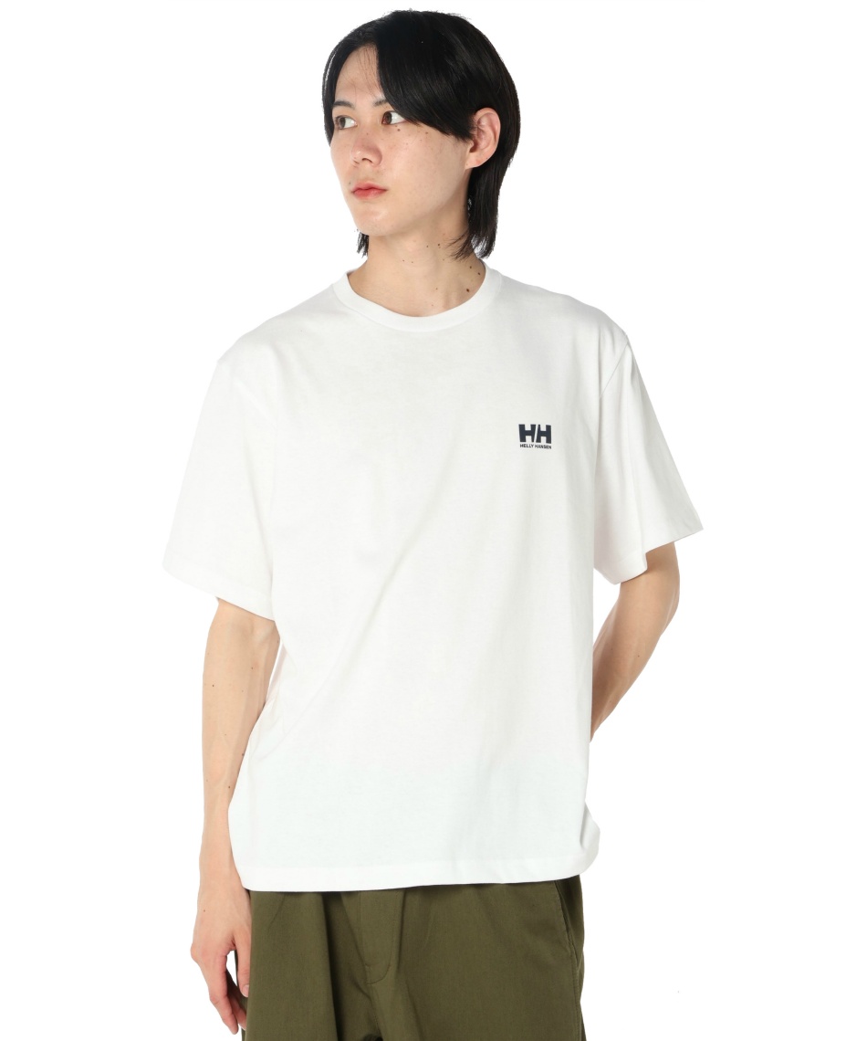 Tシャツ 半袖 ラインバックプリントロゴ半袖 T HM62586-CW | スポーツ