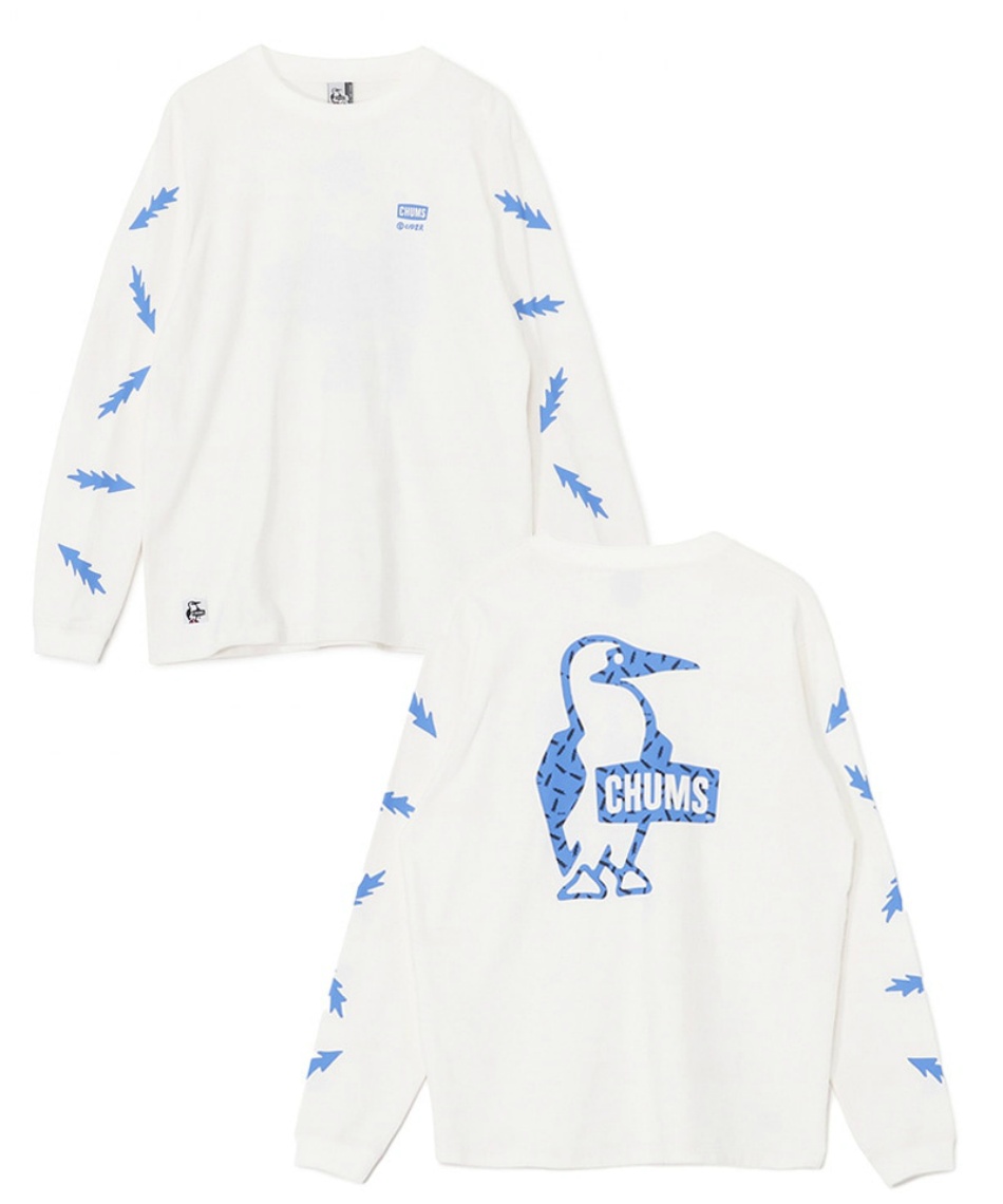 獲得ポイント49pt 20% OFF/SALE チャムス(CHUMS) Tシャツ 長袖 かせきさいだぁパターンブラッシュドロングスリーブTシャツ CH01-2636 メンズ White L