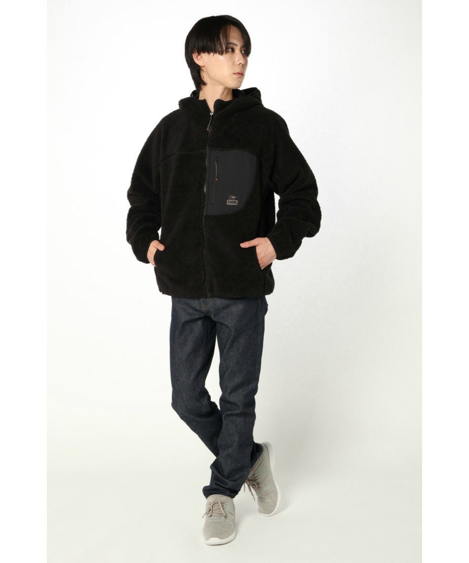 チャムス(CHUMS) フリース ボンディングフリースジップパーカー