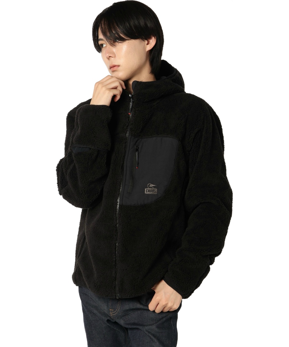 チャムス(CHUMS) フリース ボンディングフリースジップパーカー