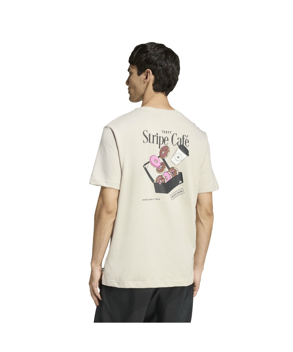 familiar カフェデザイン Tシャツ 80cm Tシャツ 半袖 コーヒー カフェ ドーナッツ ボックス グラフィックT