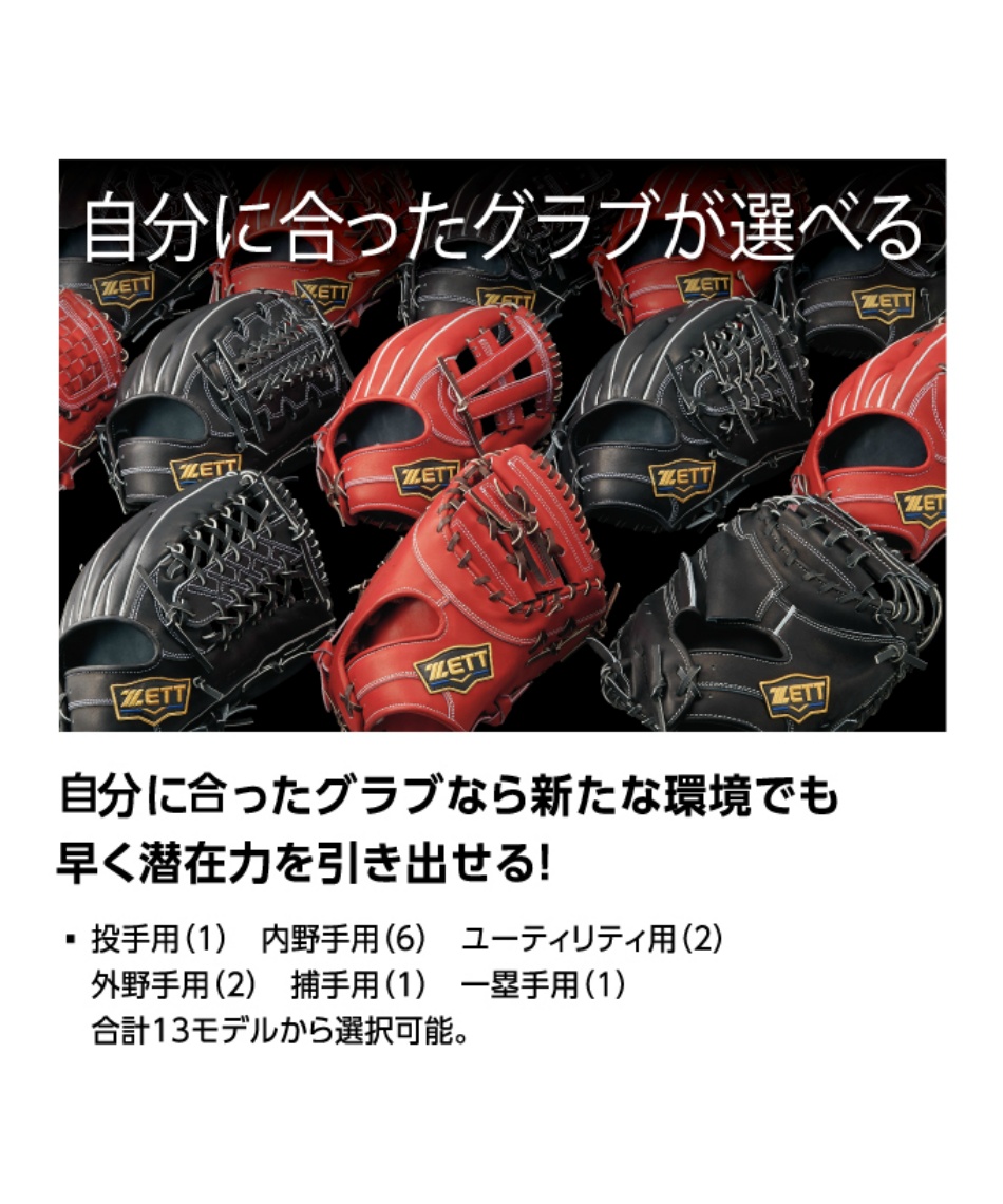 ゼット(ZETT) 野球 硬式グローブ 外野手用 ネオステイタス