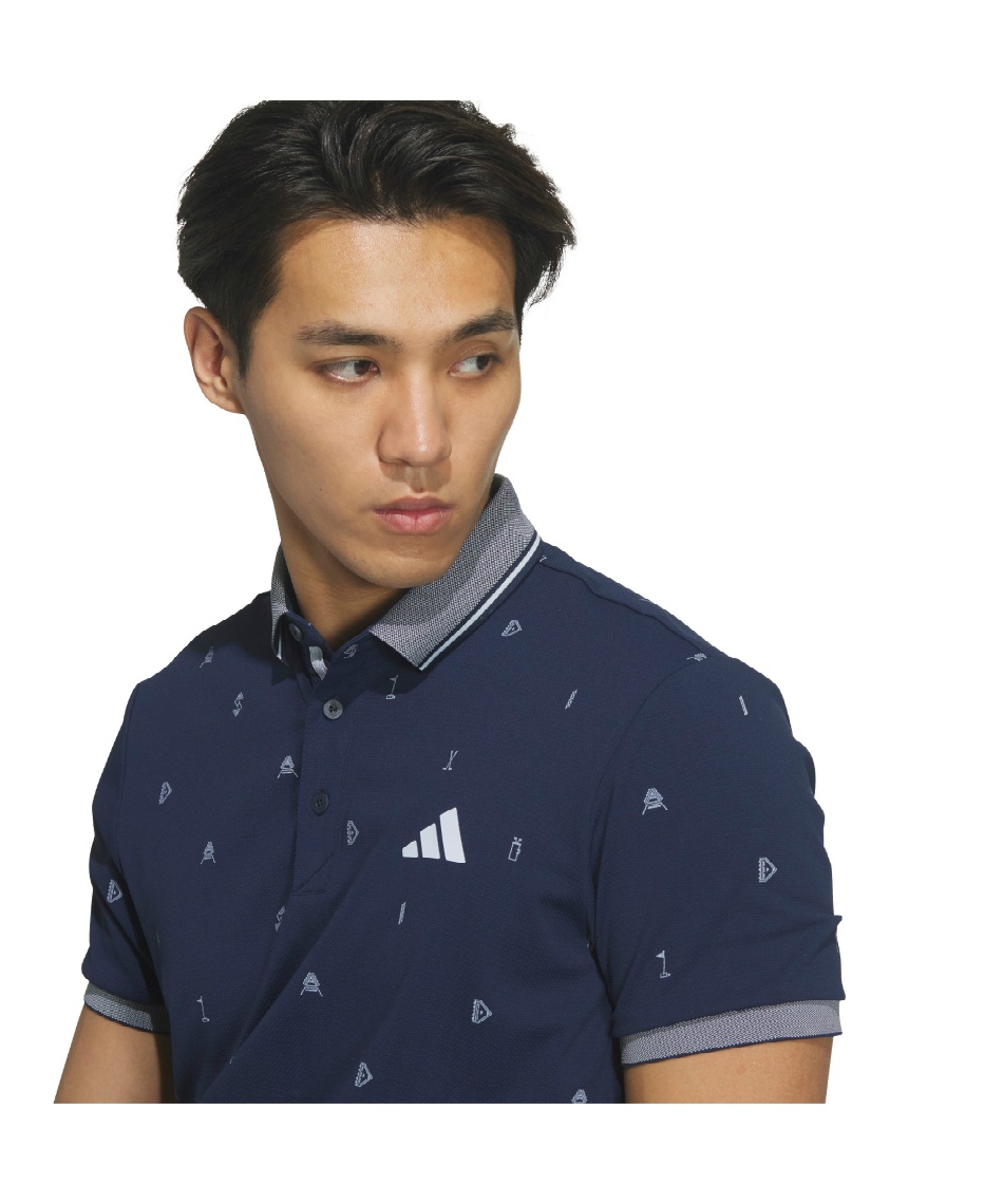 ♪ アディダス(adidas) ゴルフウェア ポロシャツ 半袖 モノグラム 半袖