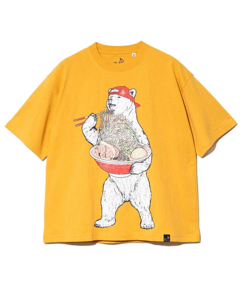 Tシャツ 半袖 USA/C 豪快盛りラーメンクマ BIG TEE 361917 | スポーツ