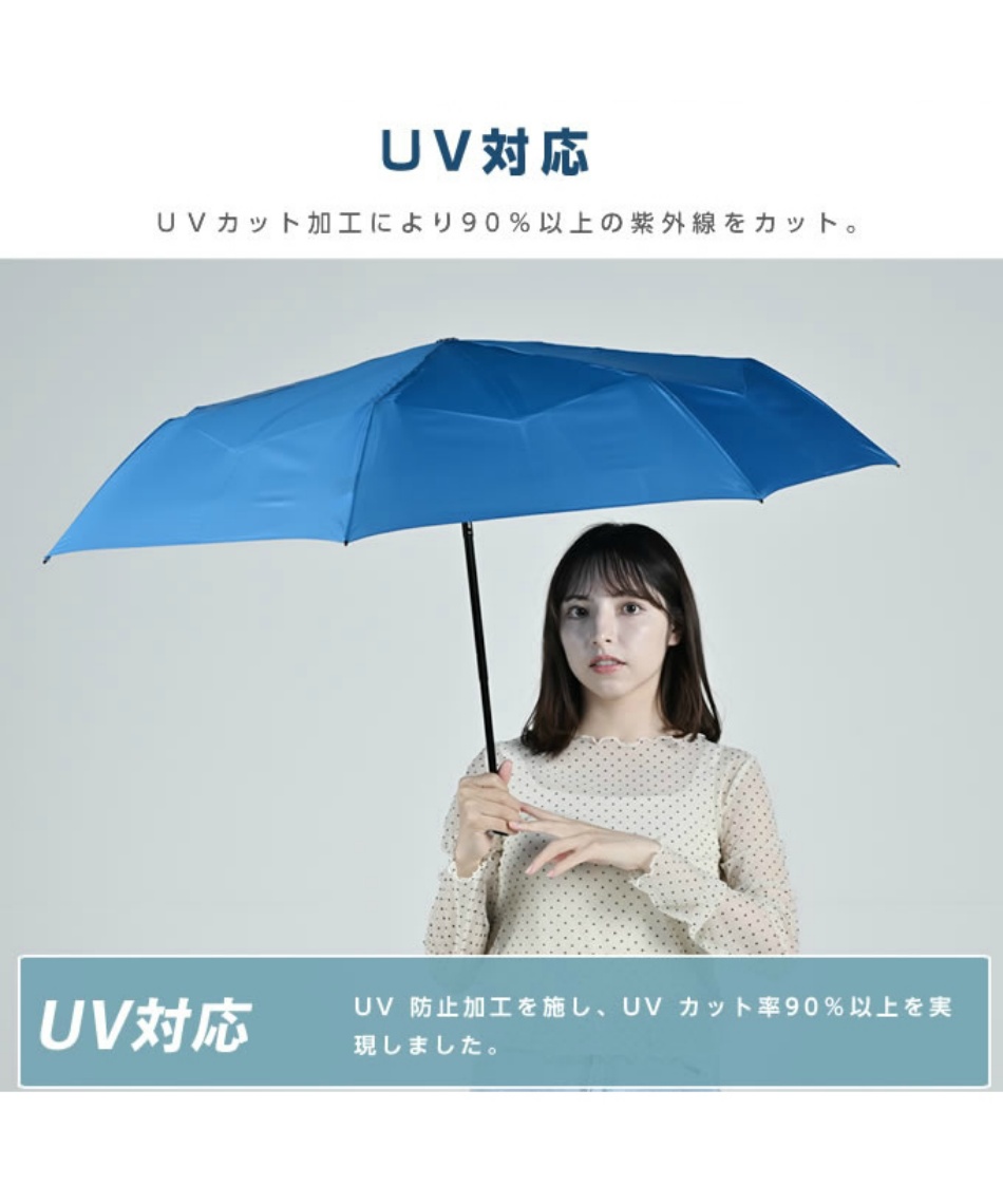 6/29まで【30％OFF】クーポン配布中 晴雨兼用 折りたたみ傘 ウラワザ