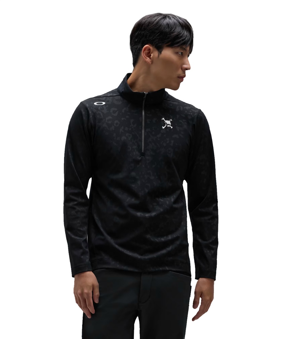�l���|�C���g89pt 25% OFF�^SALE �y���������z�I�[�N���[(OAKLEY) �S���t�E�F�A �����V���c Skull Embossed LS Mock Shirt 2.0 FOA409422 �y�������K�i�z�y2026�N�H�~���f���z �����Y 021 L�iUS�|M�j