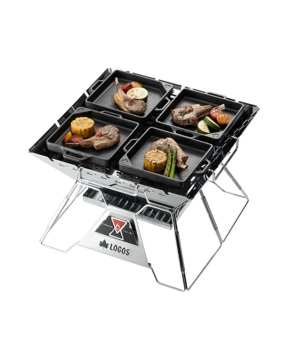 ロゴス(LOGOS) 調理器具 スキレット アイアンMYグリルPAN・スクエア