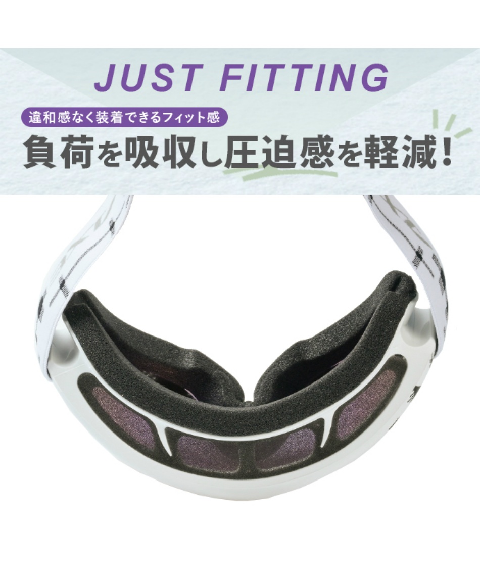 アックス(AXE) スキー スノーボードゴーグル 眼鏡対応 ダブルレンズ