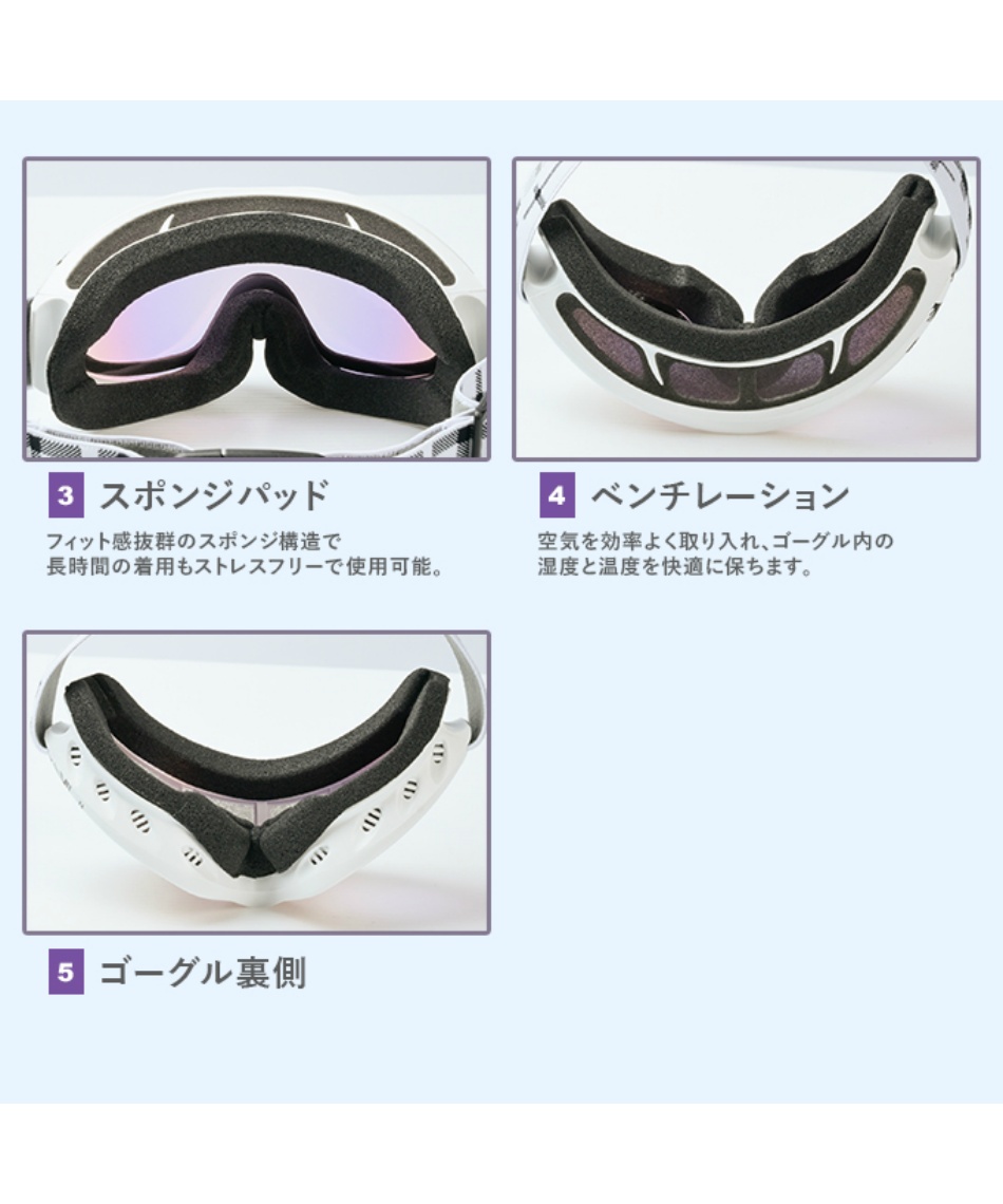 アックス(AXE) スキー スノーボードゴーグル 眼鏡対応 ダブルレンズ