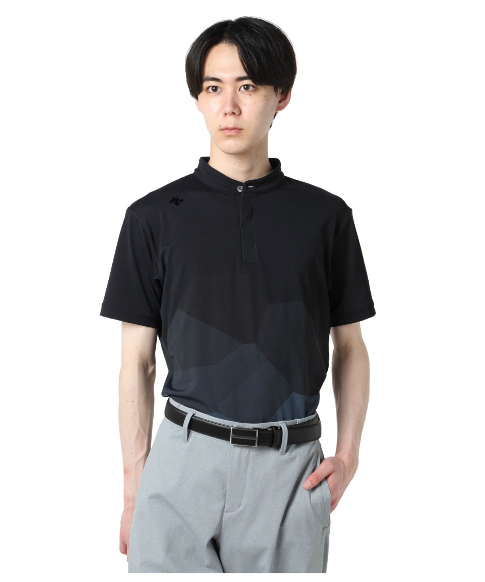 デサントゴルフ 半袖シャツ デサントゴルフ】スタンドカラーハーフ