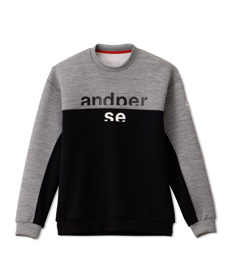 アンパスィ　ダンボールスウェットトレーナー　サイズLL アンパスィ(and per se) ゴルフウェア スウェット FlexMagicクルー