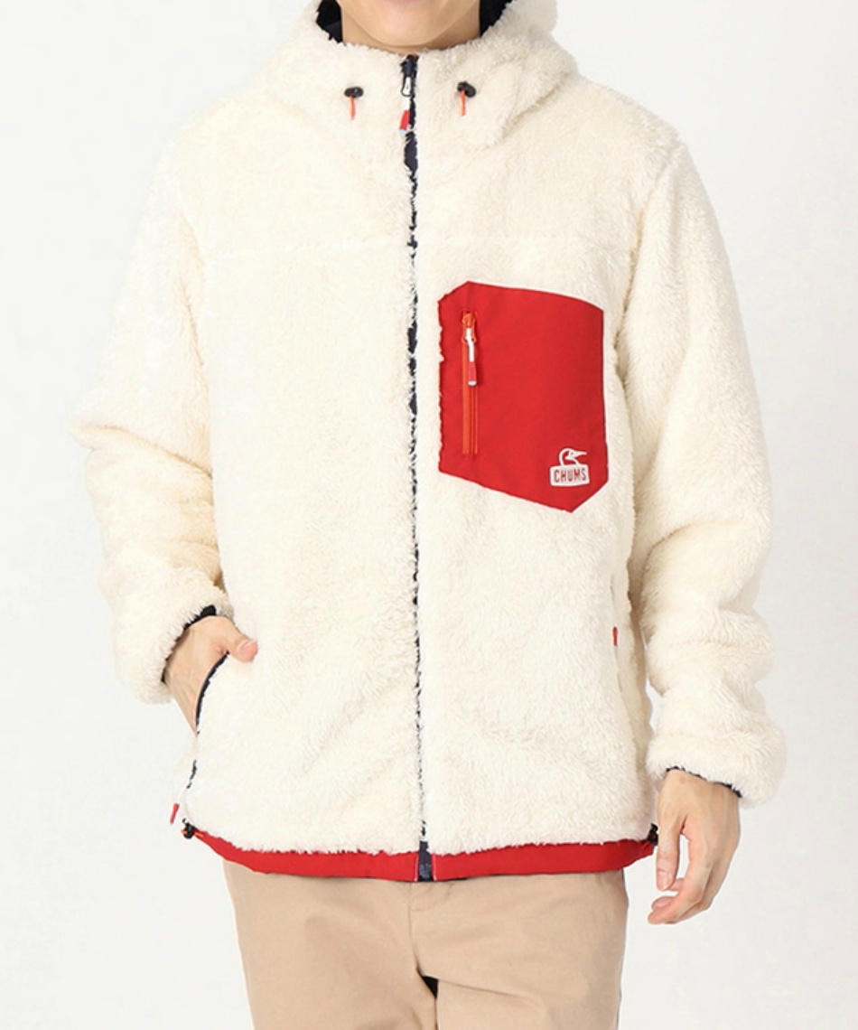 チャムス(CHUMS) 防水ジャケット エルモゴアテックスインフィニアムリバーシブルフーディー CH041314 Navy/Ivory