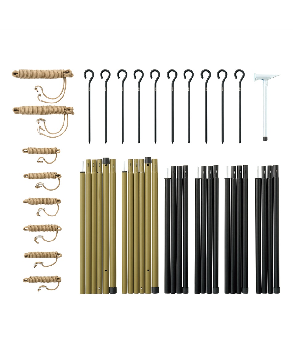 ロゴス(LOGOS) テントポール タープポール＆ペグセット