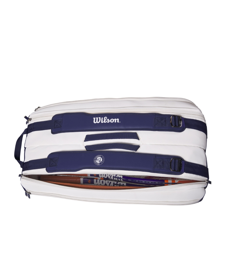 wilson - ウィルソン テニスバッグ 9本 Roland Garros限定 バドミントン ウイルソン(Wilson) テニス バドミントン ラケットバッグ 9本用