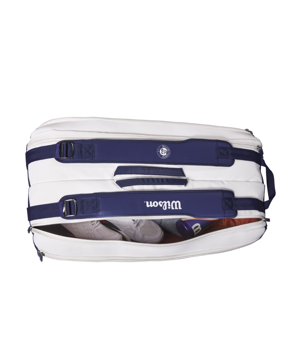 wilson - ウィルソン テニスバッグ 9本 Roland Garros限定 バドミントン ウイルソン(Wilson) テニス バドミントン ラケットバッグ 9本用