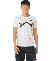 アシックス(asics) 半袖Tシャツ ハーフパンツ セット AIM ドライ総柄