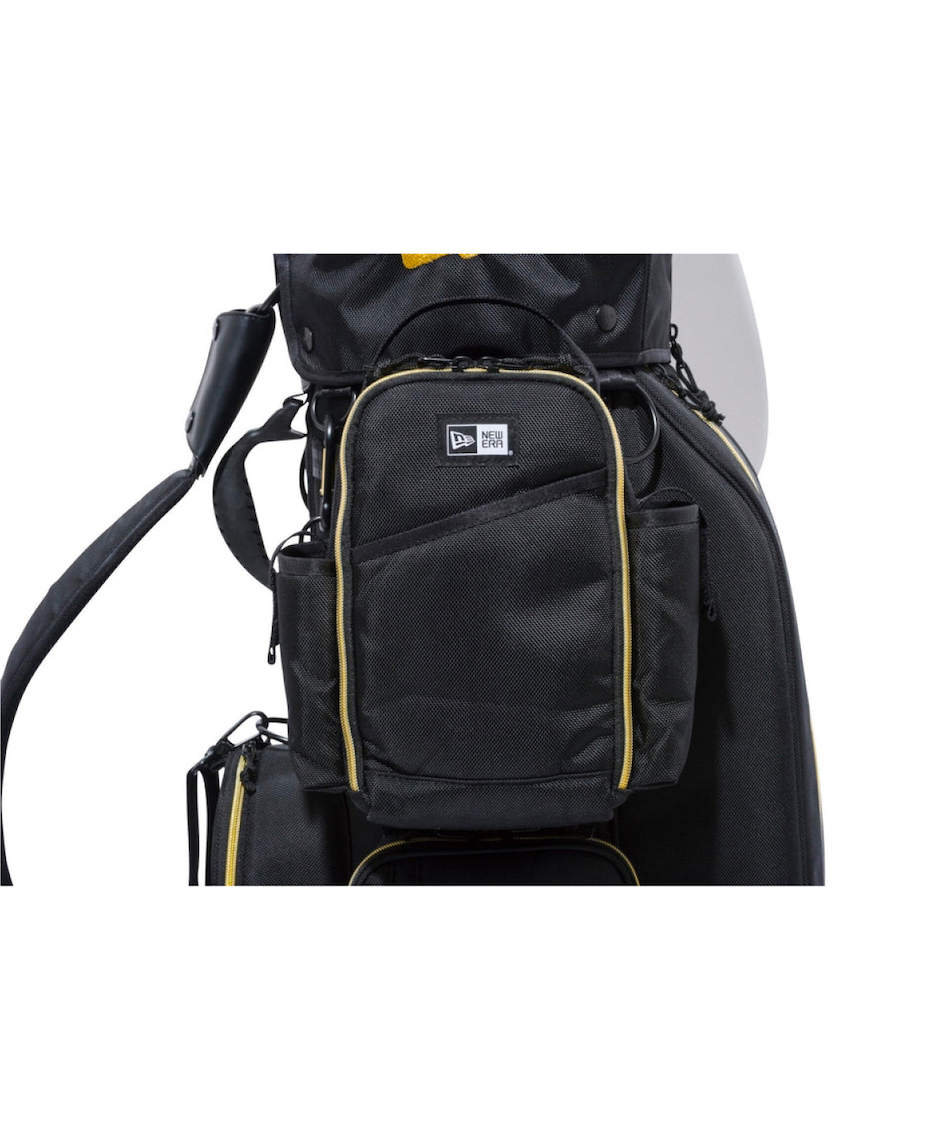 New Era キャディバッグ ブラック/ゴールド ニューエラ(NEW ERA) キャディバッグ ブラック × ゴールド