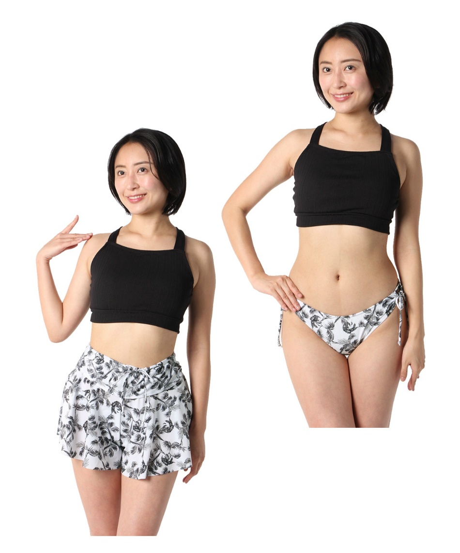 nala シャーリングスイム ブラック 水着 nala シャーリングスイム ブラック 水着