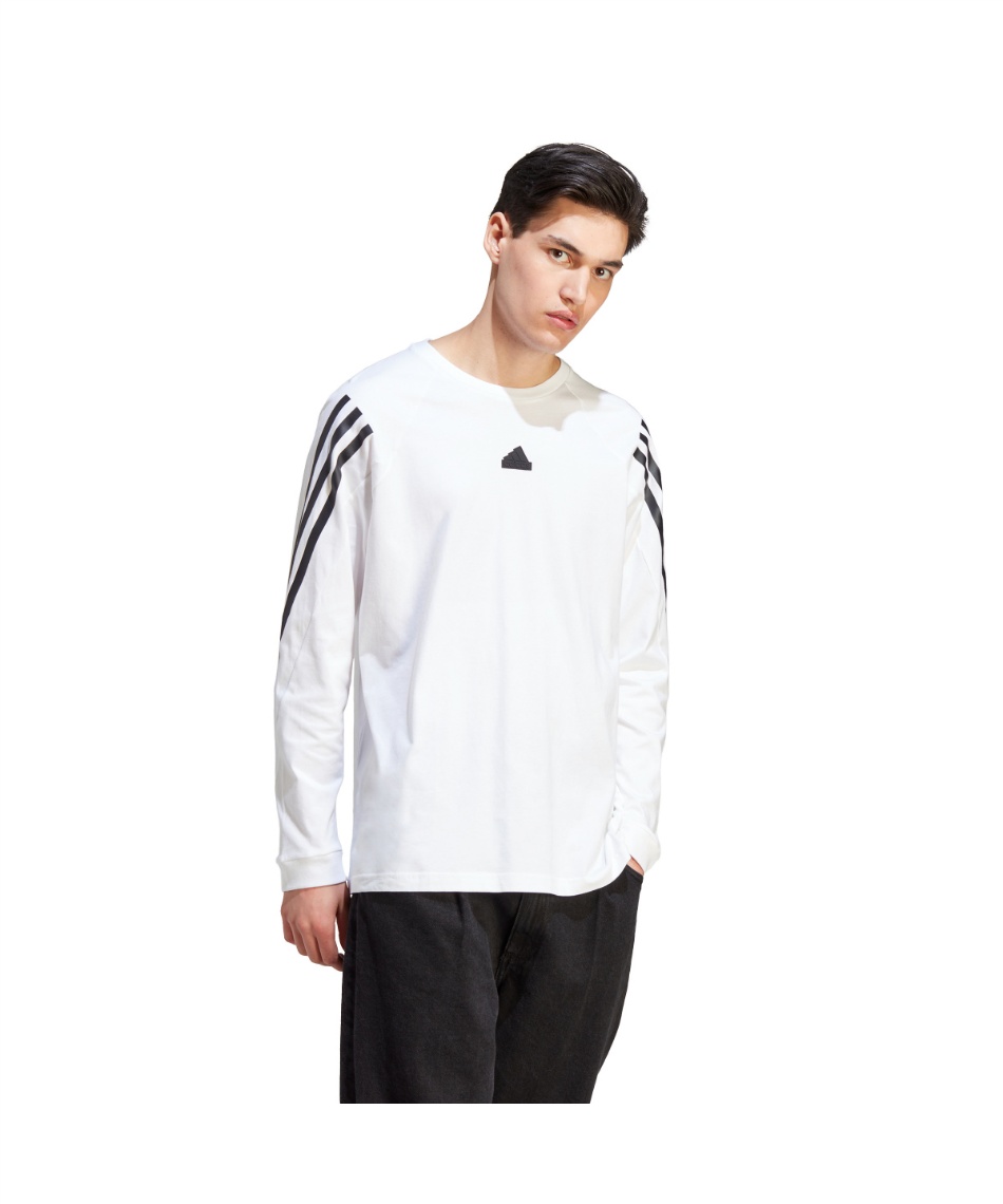 Tシャツ 長袖 フューチャーアイコン スリーストライプス 長袖Tシャツ