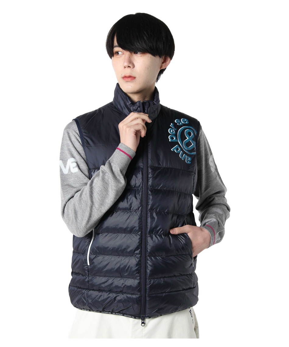 ゴルフジャケット ベスト ゴルフウェア ベスト メンズ ジップアップ