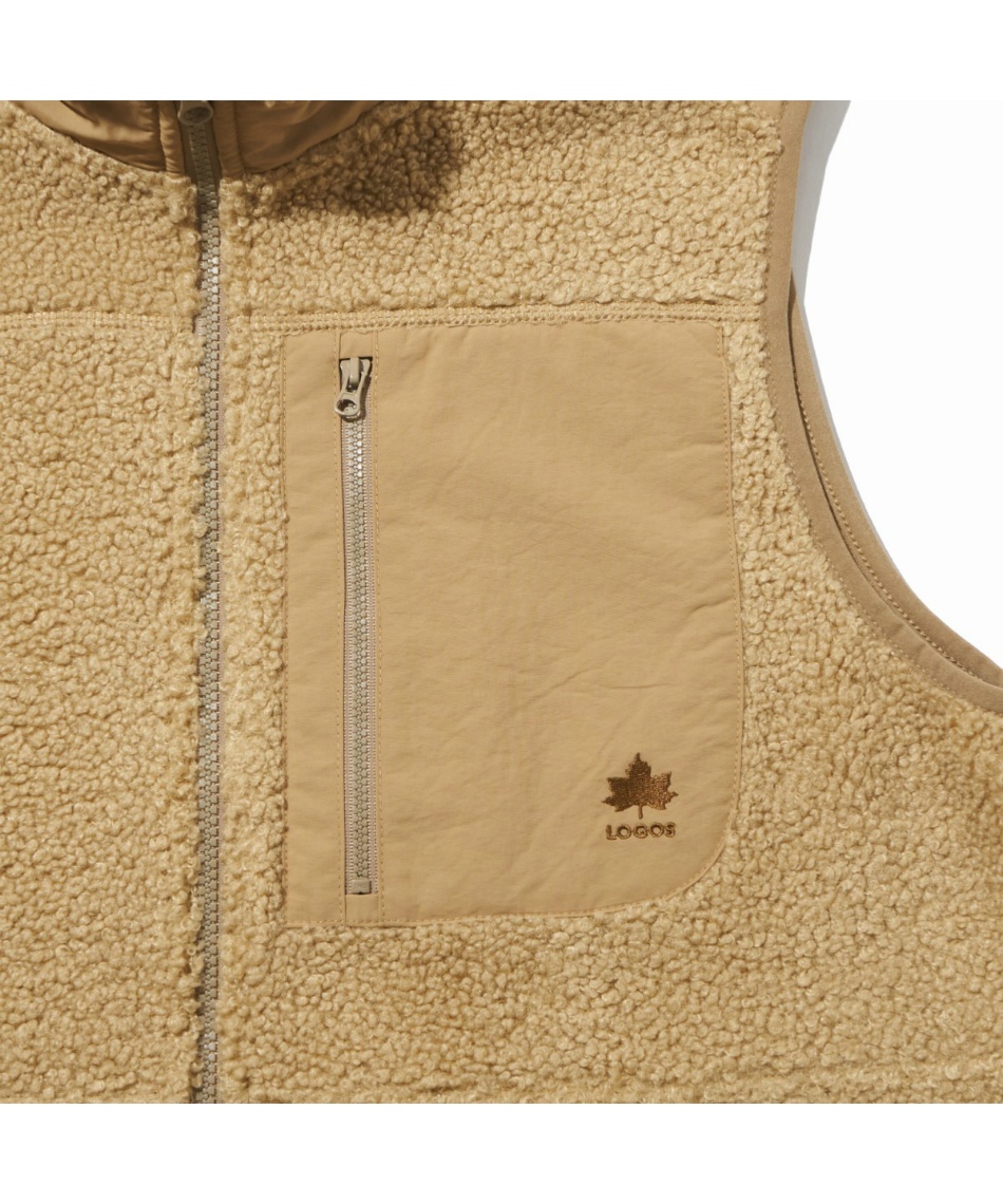 ロゴス(LOGOS) フリース ベスト カールボア マイクロフリースベスト