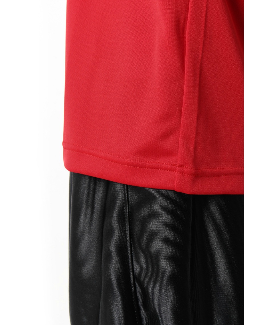 バレーボール用半袖シャツ 黒/赤 アシックス(asics) バレーボールウェア 半袖シャツ V男子日本代表 番号