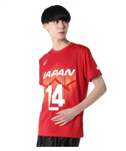 ASICS バレーボールシャツ ISHIKAWA 14 M 応援Tシャツ アシックス（ASICS）バレーボールウェア バレー応援Tシャツ 男子