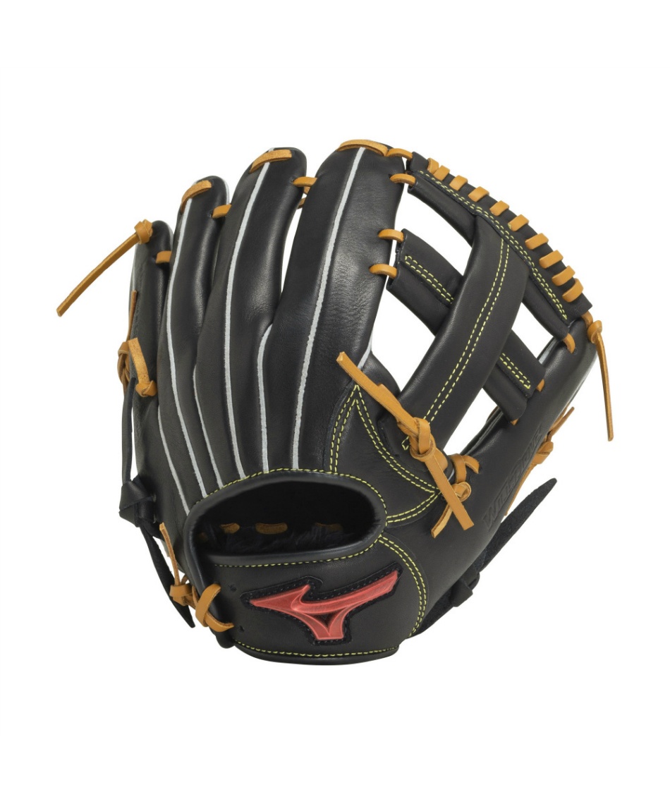 Mizuno 軟式野球グローブ 黒 レザー MIZUNO 軟式グローブ｜グローブ｜野球｜スポーツ おすすめ人気