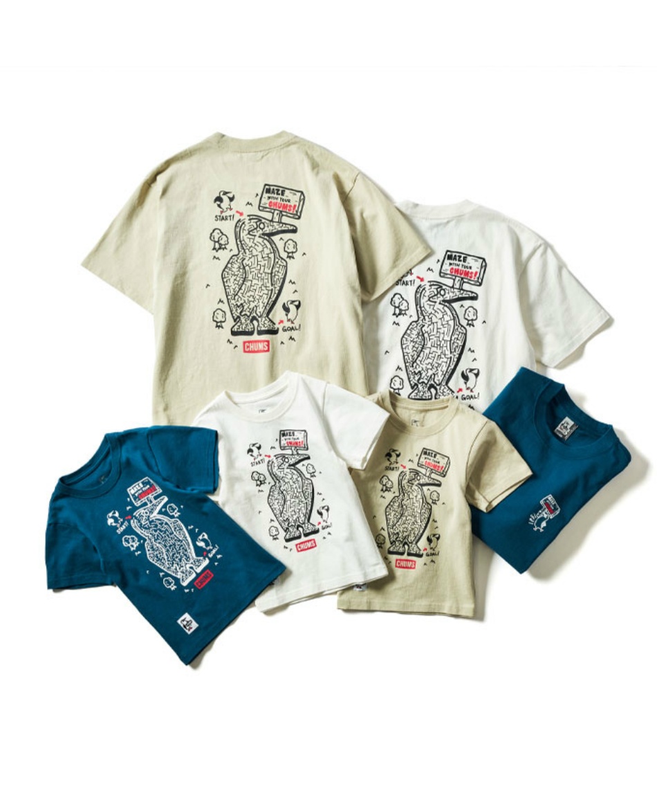 m3191 OFF COURSE OVER TEE Tシャツ シール付き Tシャツ 半袖 Maze 迷路 Tシャツ CH11-2414 Teal | スポーツ用品なら