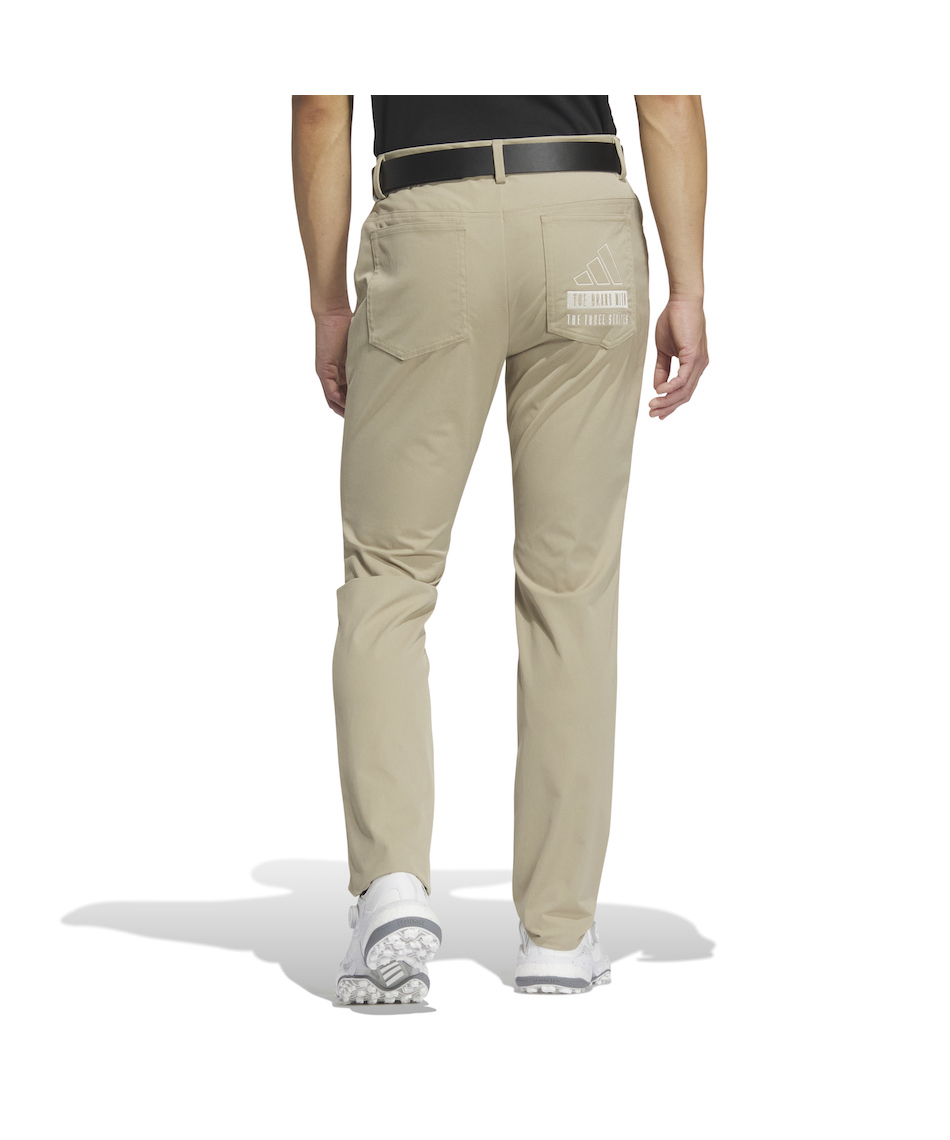 ゴルフウェア ロングパンツ撥水バックエンブロイダリー5ポケットパンツ