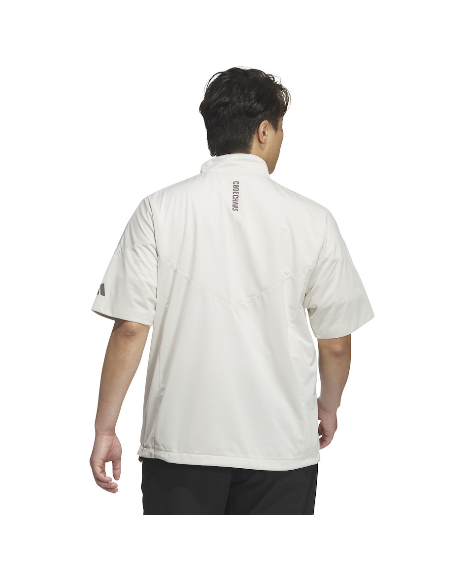 ゴルフウェア ブルゾン コードカオスハーフジップ半袖ウィンド KSL85