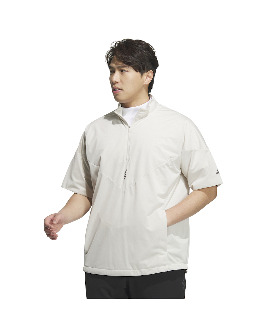 ゴルフウェア ブルゾン コードカオスハーフジップ半袖ウィンド KSL85