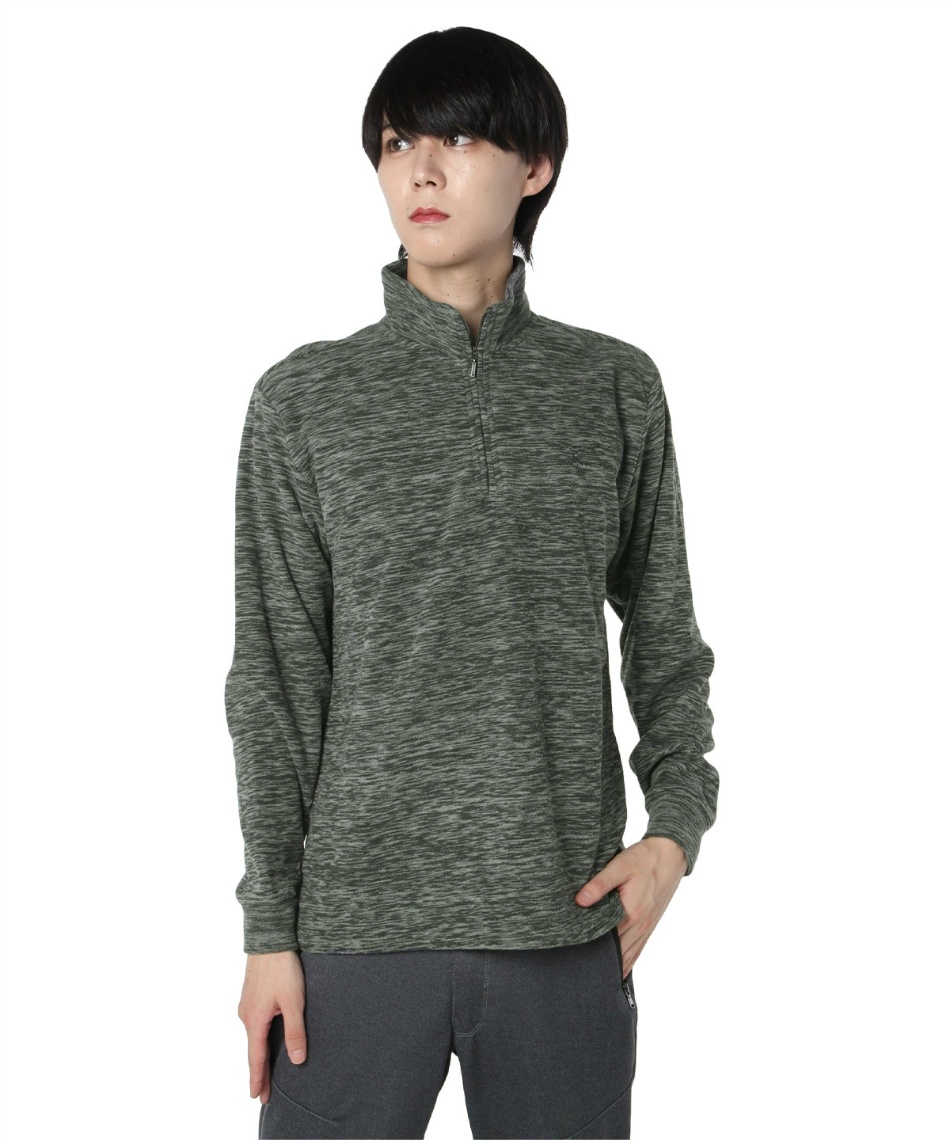 ゴルフウェア スウェットカチオンフリースHジップトレーナー 4532