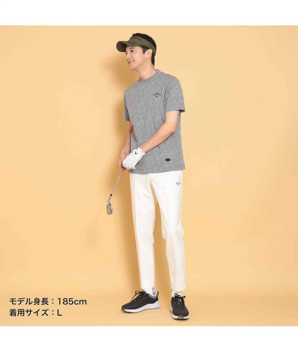ゴルフウェア ロングパンツ 8WAYストレッチニットピケパンツ C24226103