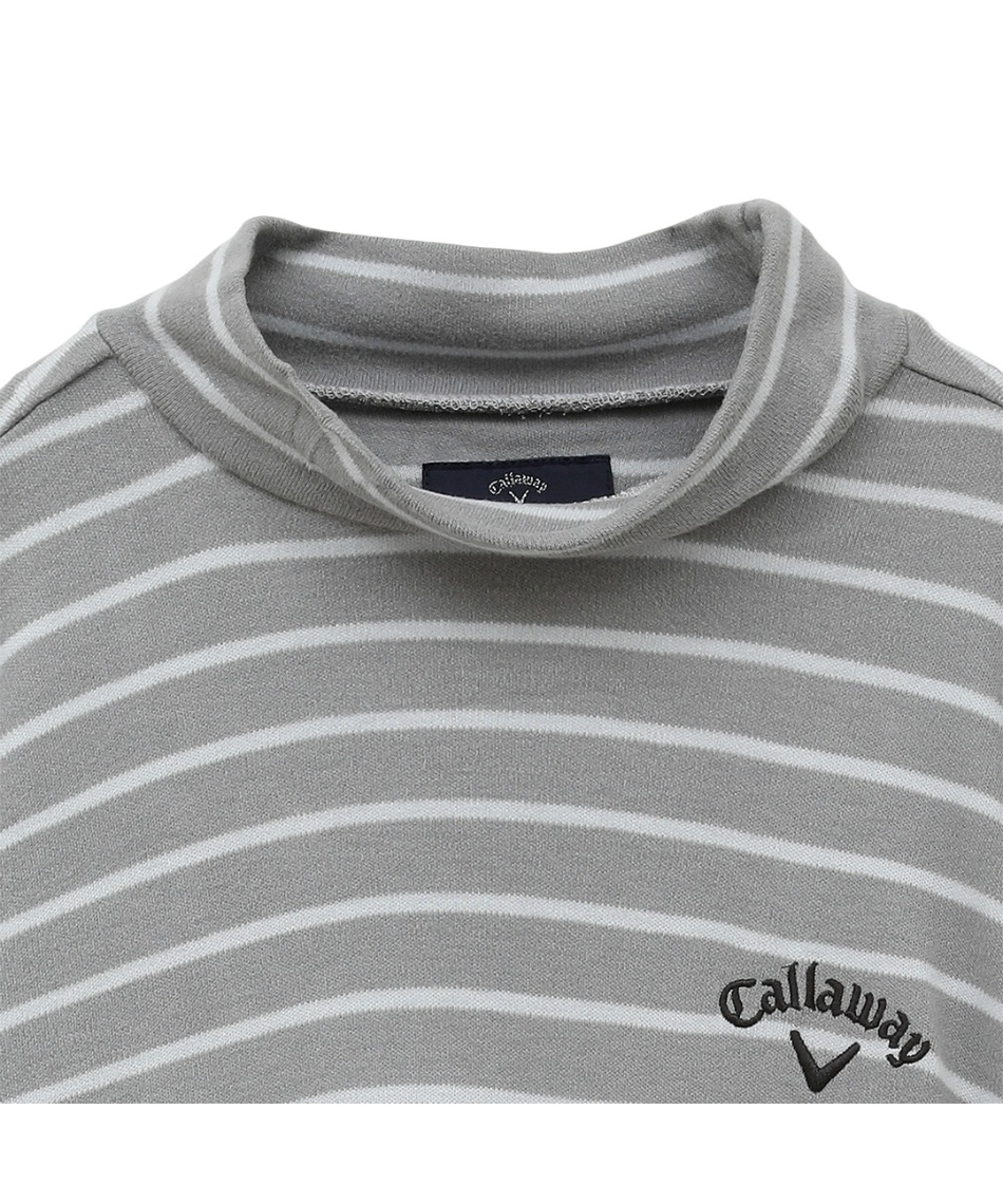 キャロウェイ(Callaway) ゴルフウェア 長袖シャツ ボーダー裏起毛長袖