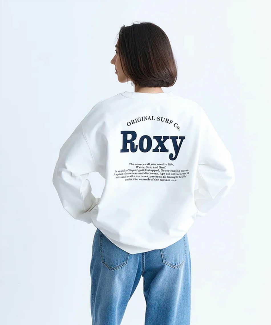 rokh ネイビー トレーナー ロキシー(ROXY) スウェットトレーナー 速乾 UVカット プル