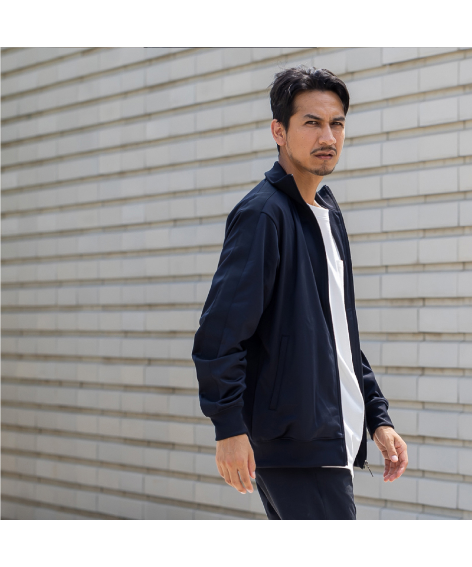 On コート　トラックジャケット　メンズ　S Calvin Klein コート ジャケット 2WAY ジップトラックジャケット