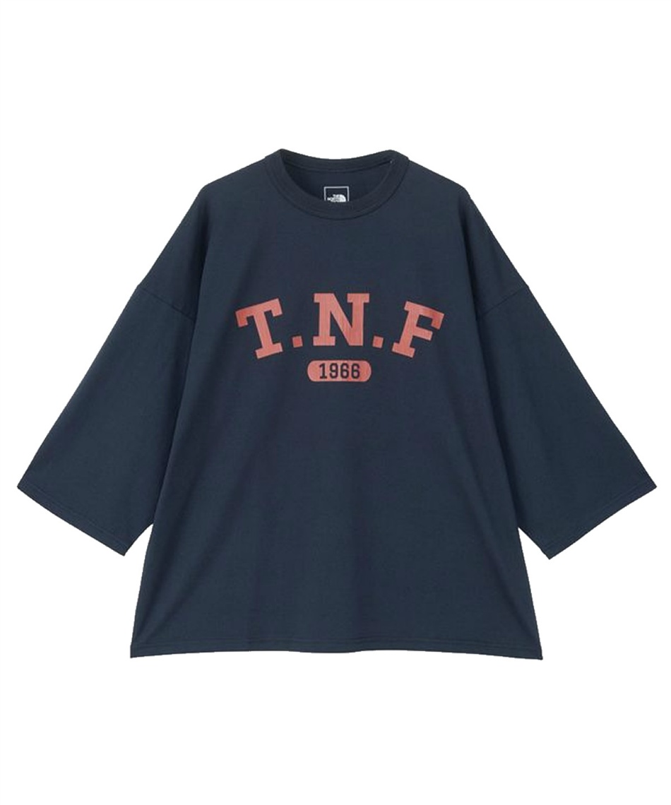 Tシャツ 半袖スリークォーターTNFロゴティーNT82433 UN