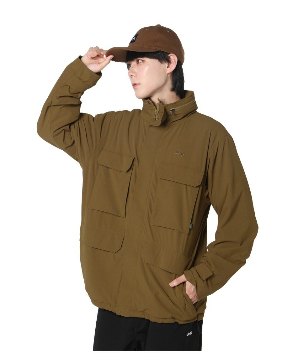 獲得ポイント71pt 【送料無料】ジープ(Jeep) アウトドア ジャケット フィールドウィンド JK JP171131C01 メンズ レディース BEIGE M